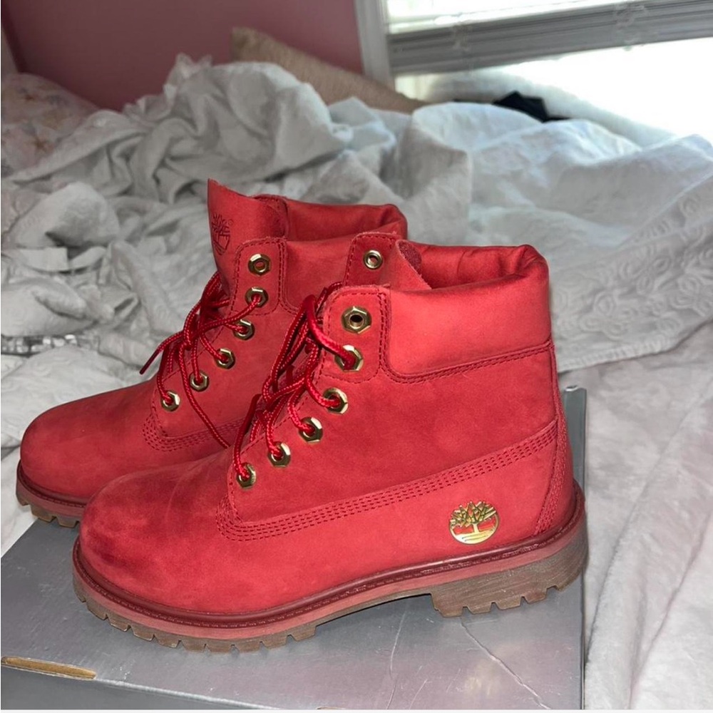 Timberland Premium Red Boots